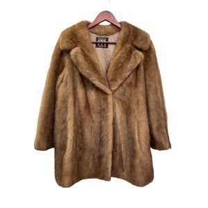 Fur Salon May Co Vintage Caramel Short Fur Coat